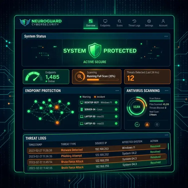 Sophos Intercept X 統合管理ダッシュボードイメージ